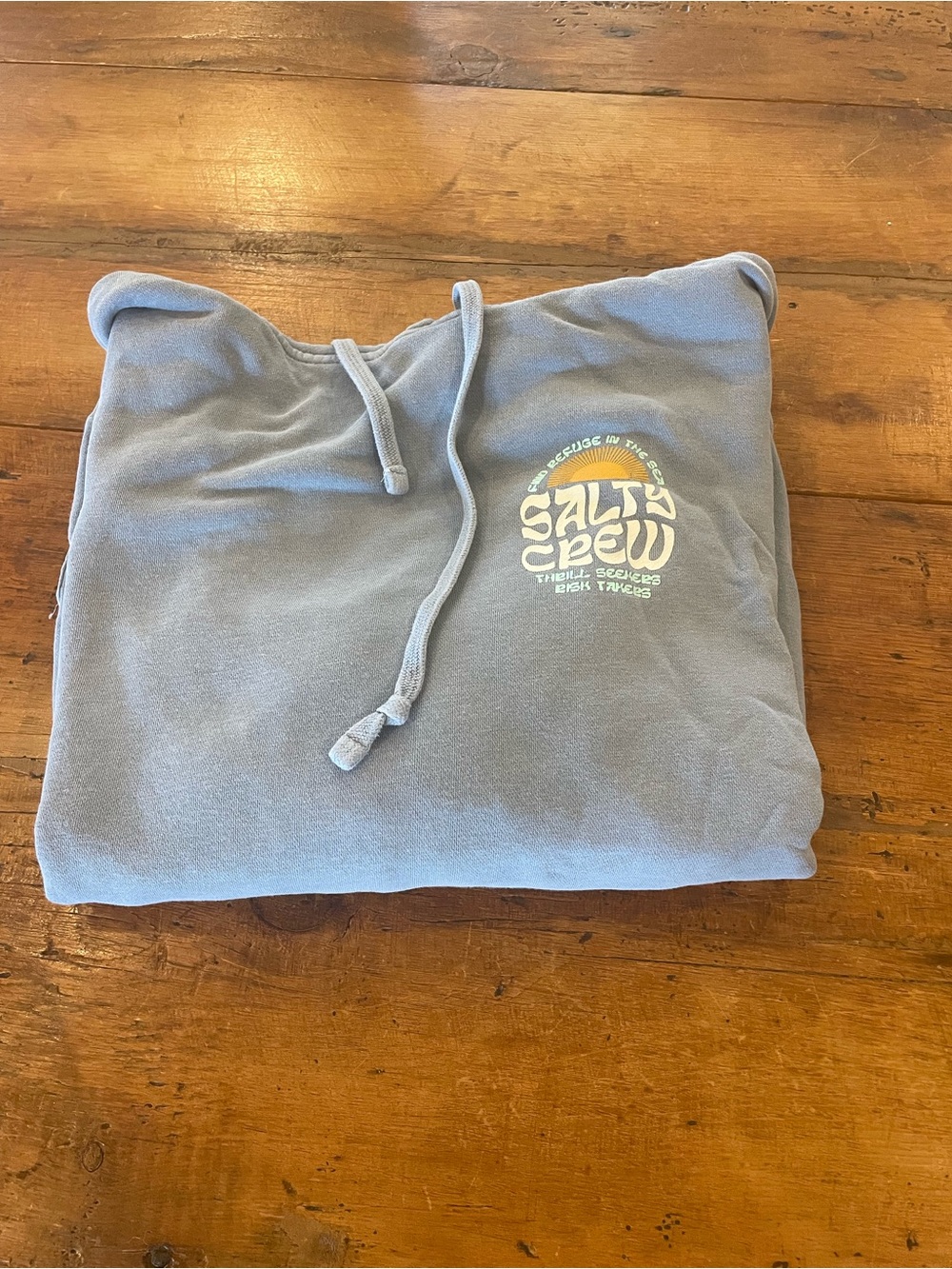 Salty Crew Dusty Blue Pullover Hoodie with Pocket